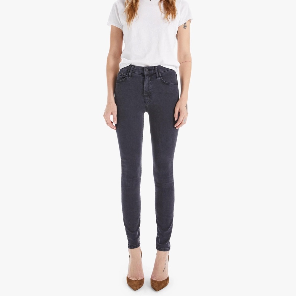 MOTHER Denim High Waisted Looker Jeans in Midnight Size 25